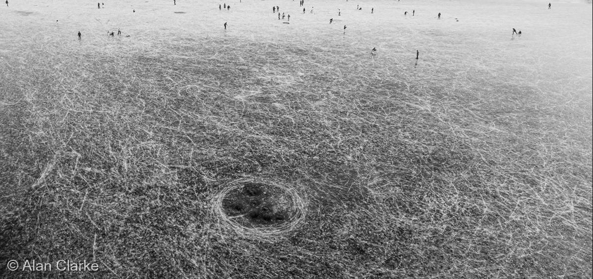 Fen Skaters, Upware by Alan Clarke