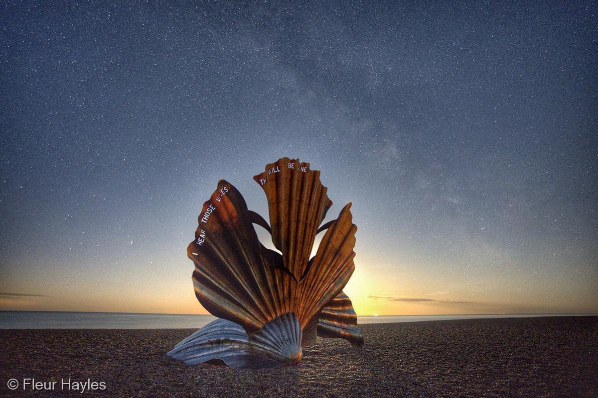 The Scallop Shell under the Milky Way by Fleur Hayles