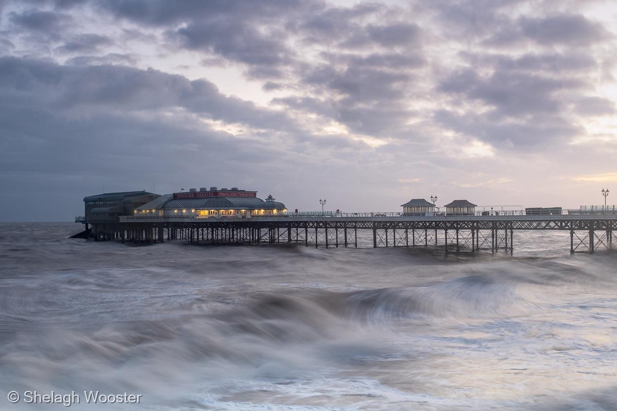 Cold and Windy Morning, Cromer Pier by Shelagh Wooster