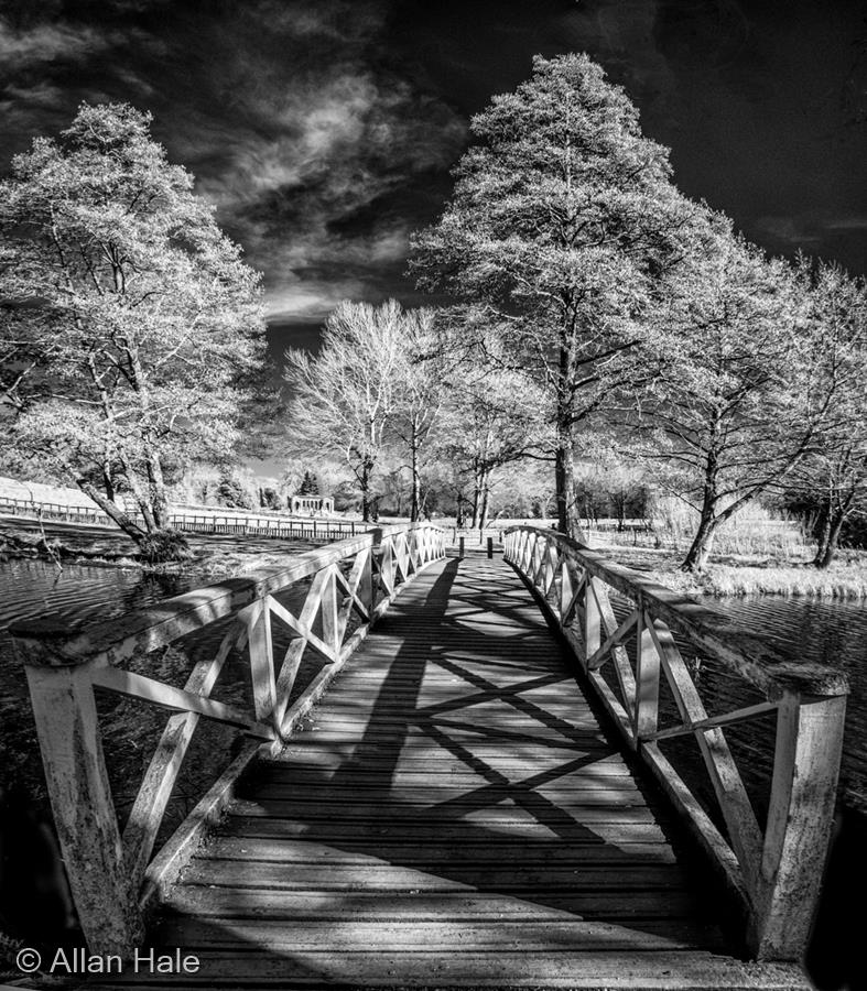 Bridge at Stowe Gardens by Allan Hale
