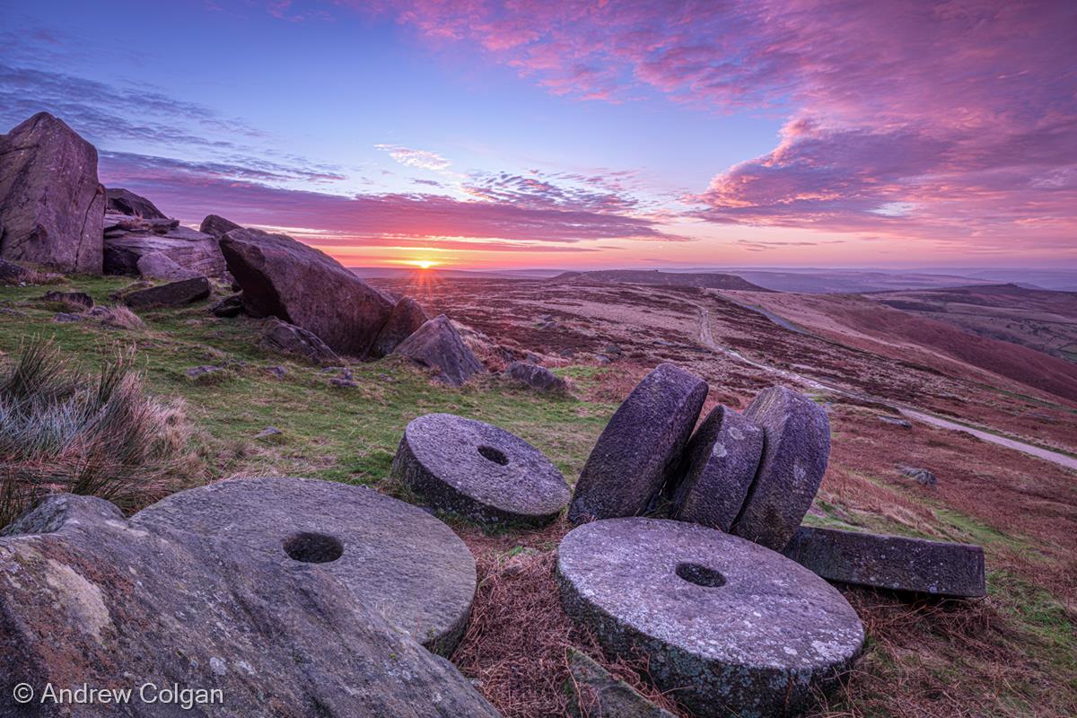 Stanage Edge Millstones by Andrew Colgan