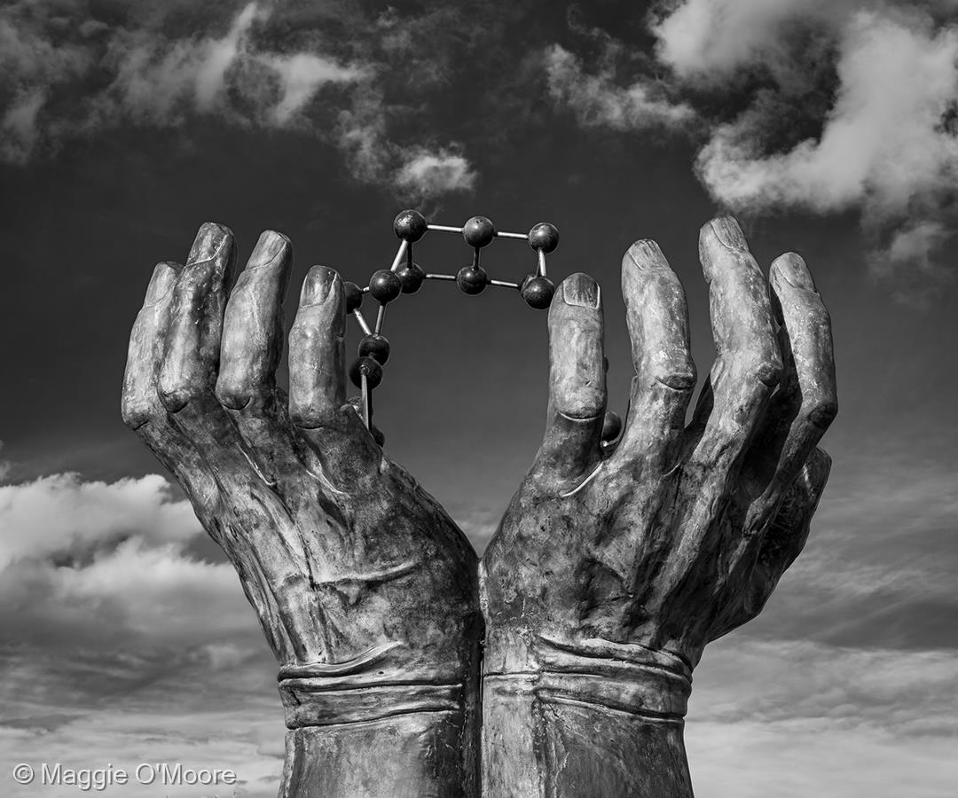 Hands and Molecule of Life by Maggie O'Moore