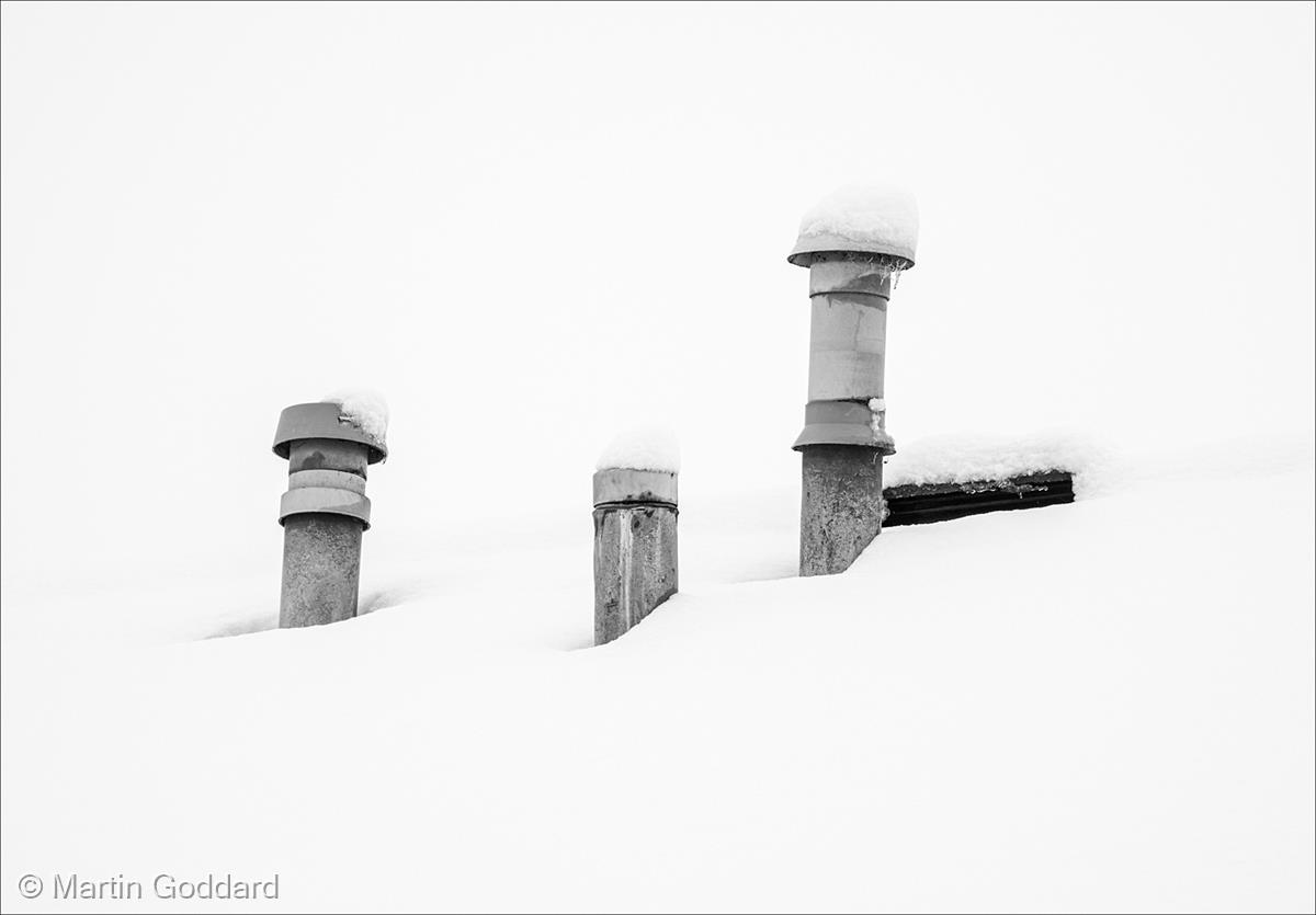 Flues in Snow by Martin Goddard