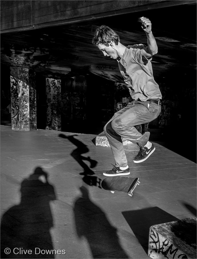 Skateboarder by Clive Downes