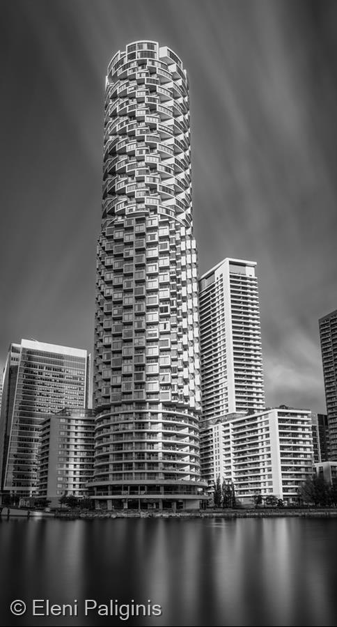 Skyscraper in Canary Warf by Eleni Paliginis