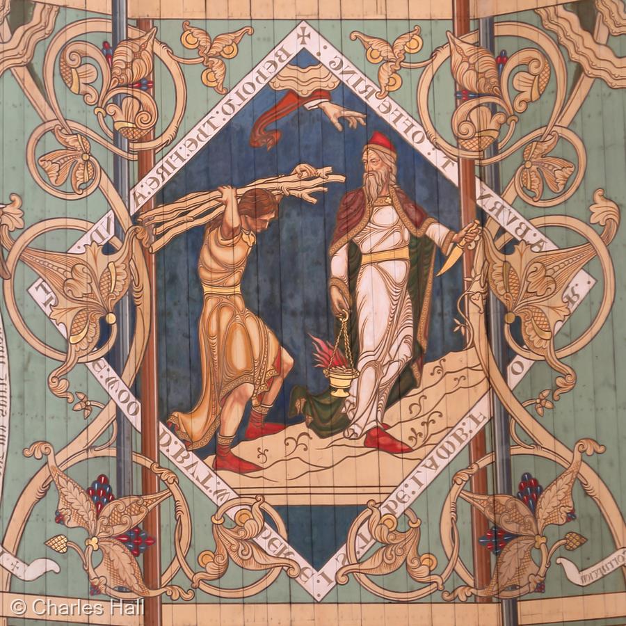 Ceiling Detail, Ely Cathedral by Charles Hall