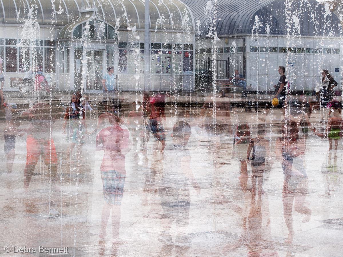 Fun in the Fountain by Debra Bennett